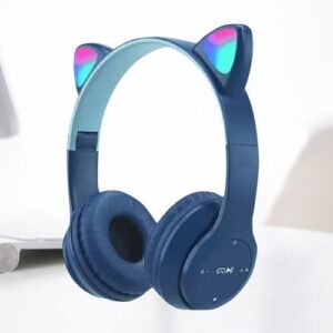 Wireless Bluetooth Headphones Cat Ear Gaming Headset Glow Light Helmets Cute Sports Music Headsets For Children Girl Gifts IRO