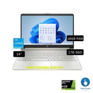Hp ENVY14-eb1007NIA COREI7 11TH GEN 1TB SSD 16GB RAM WIN 11, TOUCH,4GB NVIDIA GTX, FINGER PRINT READER