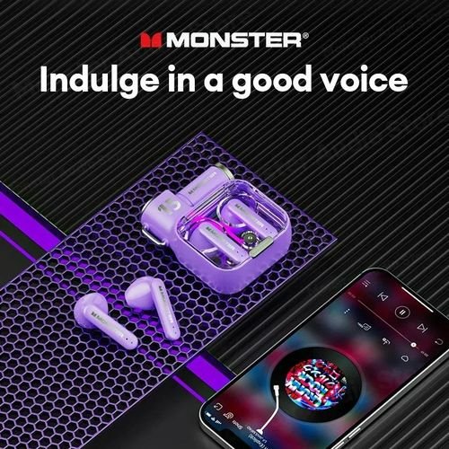 Monster xkt15 Bluetooth v5.3 headphones wireless sound earphones low latency gaming stand headset