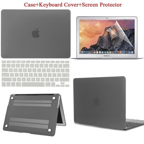 For Apple Macbook Air 13 A2337 M1 /Pro 15 A1286/Macbook 12" A1534 Hard Shell Laptop Case + Keyboard Cover + Screen Protector