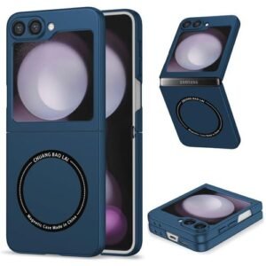 Applicable to Samsung Z Flip6 Folding Phone Case MagSafe Magnetic Suction Galaxy Z Flip5 Drop-Resistant Protective Case
