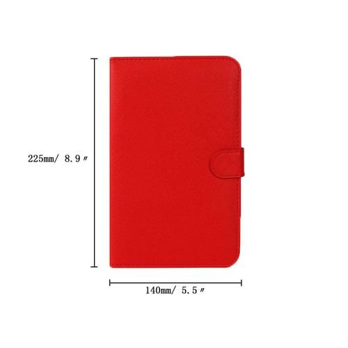 General Wired Keyboard Flip Case For Andriod Mobile Phone 4.2''-6.5'' Red (red)