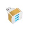 Portable 3-in-1 LED Light USB Cable Splitter Hub-Golden
