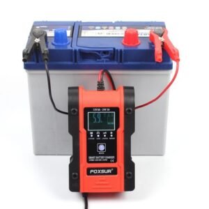 12V 24V 6A Automatic Smart Battery Charger, 7-stage Car Battery Charger For GELs WET AGM 12.6V Lithium LiFePO4 LiPo