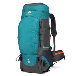 65L Water-resistant Hiking Backpack With Rain Cover Outdoor