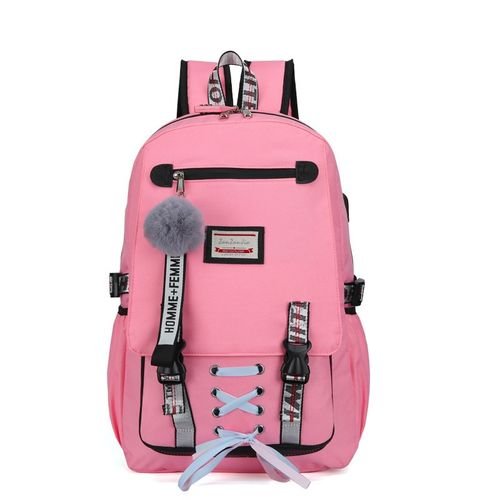 Large School Backpacks For Teenage Girls Usb With Lock Theft Bags Big High School Bag Youth Leisure College Women Book Bag