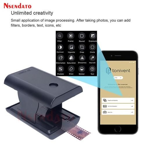35mm/135mm Negatives Slides Mobile Phone Film Scanner Smartphone Folding Old Color Films Digital Scanner Convert For Andriod Ios