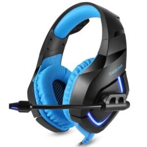 ONIKUMA K1-B Gaming Earphones with Low Bass Stereo and MicONIKUMA K1-B Gaming Earphones with Low Bass Stereo and Mic - Black + Blue