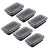 25PCS Meal Prep Containers, 1 Compartment Food Prep Containers, Food Storage Containers with Lids, Reusable Freezer Containers  BPA Free, StackableMicrowaveFreezer Safe 26oz