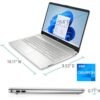 Hp NOTEBOOK 15 INTEL CELERON N4120 2.6GHZ 4GB RAM 256GB SSD BACKLIT KEYBOARD WINS 11