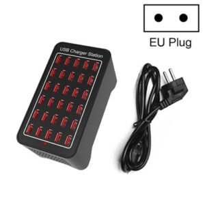 150W 30 USB Ports Fast Charger Station Smart Charger, AC 110-240V, EU Plug