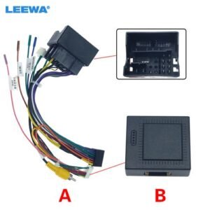 LEEWA Car Audio 16PIN Andriod Player Power Calbe Adapter