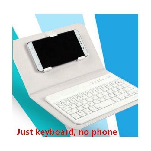 General Wired Keyboard Flip Holster Case For Andriod Mobile Phone 4.2''-6.8''