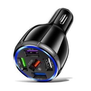 5 USB Car Charger Fast Charger For Iphone 12 Xiaomi Redmi