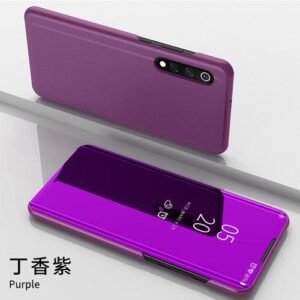 For Xiaomi 10T Pro Phone Case Pocox3 Electroplated Mirror Flip Leather Case Redmi 9 Drop-Resistant 8A Protective Case