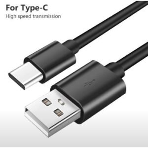 Cord Lace Fast Charge ORIGINAL TYPE-C USB Cord Cable For Android Phone Charger (blk)