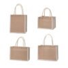 Burlap Tote Bags Jute Beach Shopping Handbag Vintage