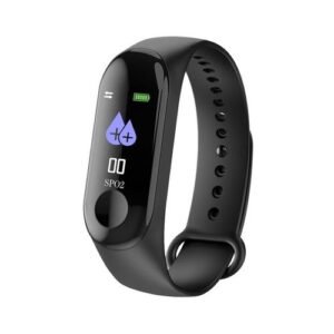 M3 Sport Waterproof Heart Rate MonitorSmart Bracelet Colorful Screen Wrist Band Smart Watch OLED Fitness Tracker Pedometer For IOS Andriod Phones (Black) CHEMAI