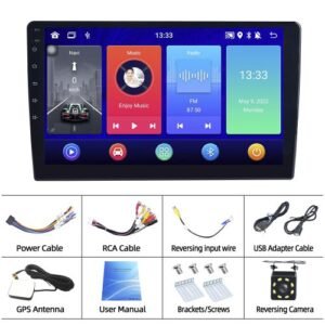 Andriod 11 2Din 10.1'' Car Multimedia Player GPS Navigation