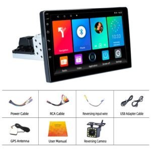 X- 1Din 9'' Andriod 11 Car Multimedia Player GPS