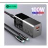 WOTOBE PD 100W GaN USB C Charger Power Adapter,2-Port 100W