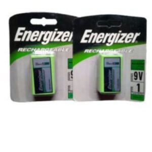 2 Pieces Of 9 Volts Energizer Rechargable Batteries And Charger
