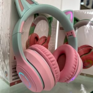 KITTY CAT HEADPHONES (kittycat Ear Bluetooth Headphones Wireless Music Colorful LED Light Gaming Headset,valentine Gift,female,ear Phones)