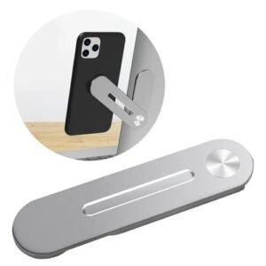 Multi Screen Computer Laptop Side Mount Magnetic Aluminum Phone Holder Bracket Fixed Flexible Laptop Expansion Cell Phone Stand