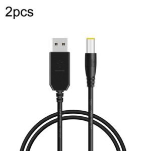 2pcs DC 5V To 12V USB Booster Cable Router Power Cord 2pcs DC 5v To 12v