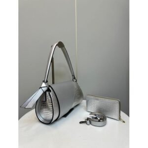 E Fahion Designer Luxury Shell Embossed Epi Pochette Leather Tote Bag