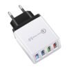Portable 4 USB Port Quick Charge Wall Charger Power