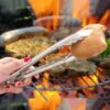 3 PCS 9 inch Stainless Steel Food Clip Bread Barbecue Clip Baking