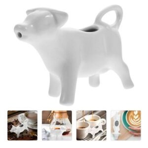 Pitcher Creamer Ceramic Jug Cup Sauce Coffee Cow Gravy Dispenser Frothing Pourer Mini Serving Frother Boat Container Bowl Dish