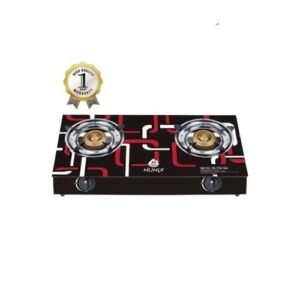 Nunix Glass Table Top Gas Cooker - 2 Burner Ggpro-003