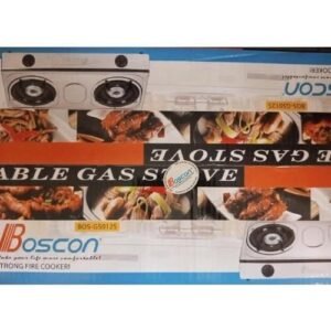 Boscon 2 Burner Stainless Steel Table Top Gas Cooker