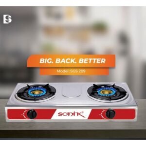 Sonik Table Top Gas Cooker 2 Burners