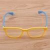 Kids Eyeglasses Blue Light Blocking Silicone Frame UV400 Yellow