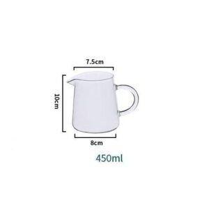 300/450/600ml Gl Pitcher Milk  Pitcher Mini Gl Pitcher nsparent Coffee Pitcher Gl Tea Milk Pourer Gl Creamer Pot