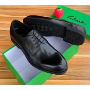 Clarks Leather Smart Black Shoe