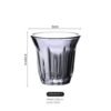 100ml-200ml American Latte Ice Clic Retro Vertical Stripes Auslian White Cup Simple Coffee Cup Flat White Espresso Cup