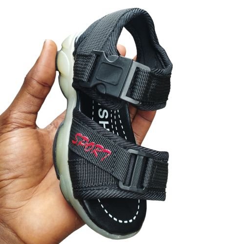 Casual Boy Girl Kids Teen Children Sandals -Black