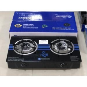 TEC Thermocool Table Top Gas Cooker-Double Burner Glass