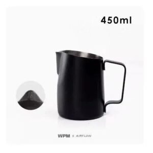 450ml Stainless Steel Coffee Latte Art Cup Co-branded WPM Welhome Oblique Milk Foam Cup Barista Coffee Latte Art Utensil