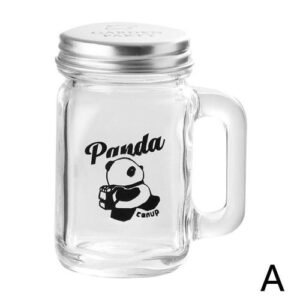 35ml Cute Mini Panda Coffee Sub-bottling Concente Sample Tank Dispensing Bottle Honey Sample Sealed Storage Jar  Gl
