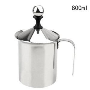 400/800ML Stainless Steel Coffee Foamer Double Mesh Milk Creamer Manual Milk Frother Coffee Mixer milk pitcher Kitchen Tools