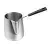 350/600/1000ML 304 Stainless Steel Milk Bubble Cup  Cream Fryer Cup LongHandle Pointed Mouth Flower  Jar Milk Foam Cup