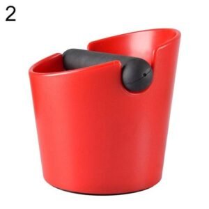 Kitchen Plastic Coffee Knock Box Expresso Grinds  Tamper Bin Powder Storage Case Container With Rubber Bar Support