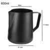 350/600ml Stainless Steel Milk Foam Coffee Latte Cappuccino Frothing Pitcher Cup