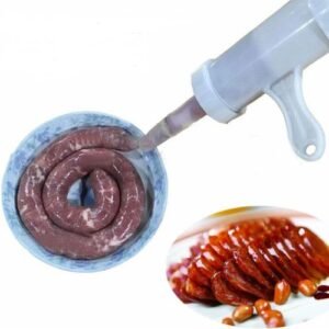 2 PCS Sausage Machine Meat Stuffer Filler Hand Operated Salami Maker 12x17x19cm