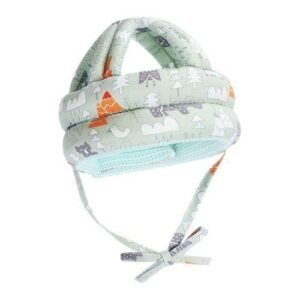 Baby Crawling AntiFall Helmets Learn To Walk Soft For Boys Green